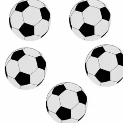 Fodbold konfetti stor i træ