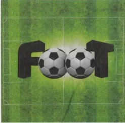 Fodbold motiv servietter 20stk