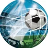 Fodbold paptallerkener BLÅ