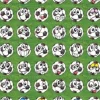 Fodbold stickers med glitter
