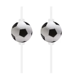 Fodbold sugerør 4 stk