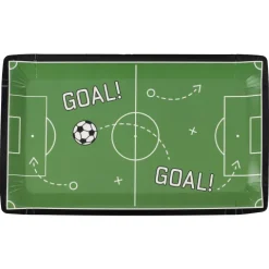 Fodbold tallerken som fodboldbane