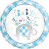 Folieballon Baby Elefant Lyseblå