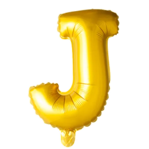 Folie ballon BOGSTAVER - GULD 102 cm