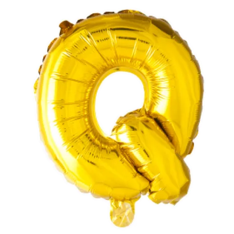Folie ballon BOGSTAVER - GULD 102 cm