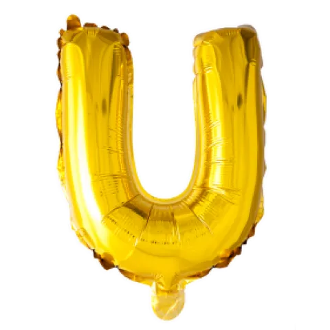 Folie ballon BOGSTAVER - GULD 102 cm