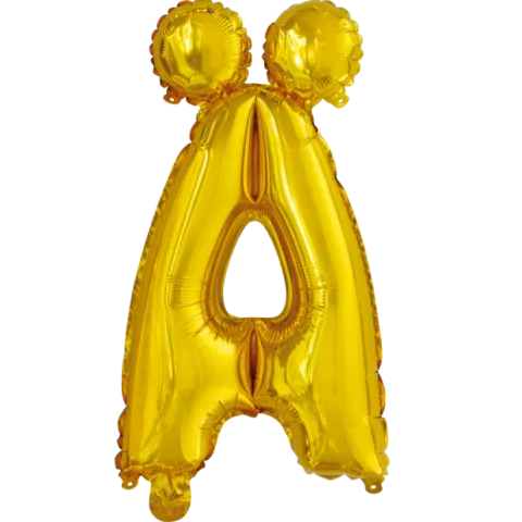 Folie ballon BOGSTAVER - GULD 102 cm