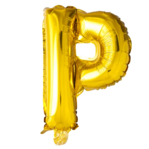 Folie ballon BOGSTAVER - GULD 102 cm