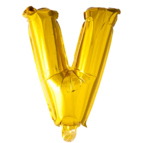 Folie ballon BOGSTAVER - GULD 102 cm