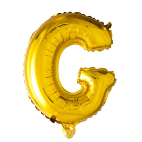 Folie ballon BOGSTAVER - GULD 102 cm