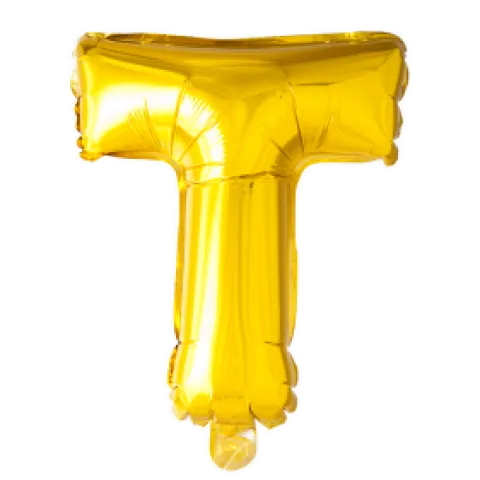 Folie ballon BOGSTAVER - GULD 102 cm