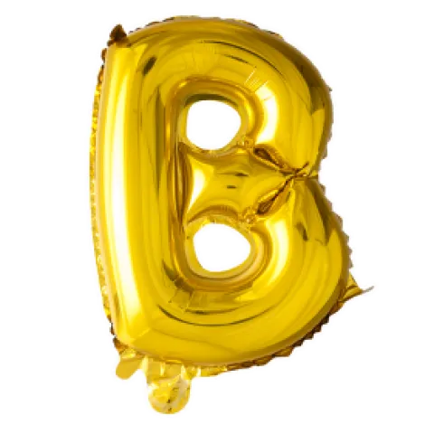 Folie ballon BOGSTAVER - GULD 102 cm