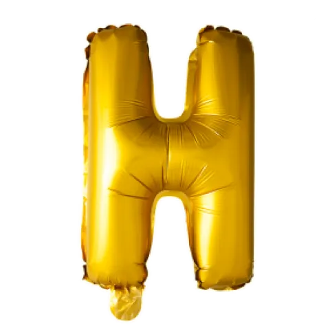 Folie ballon BOGSTAVER - GULD 102 cm