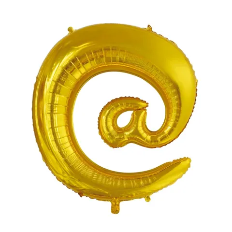 Folie ballon BOGSTAVER - GULD 102 cm
