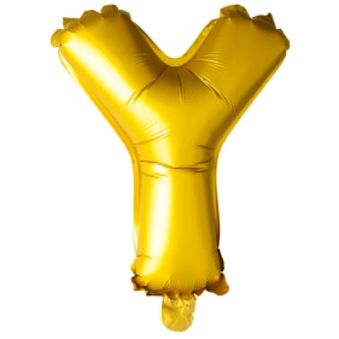 Folie ballon BOGSTAVER - GULD 102 cm