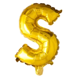 Folie ballon BOGSTAVER - GULD 102 cm