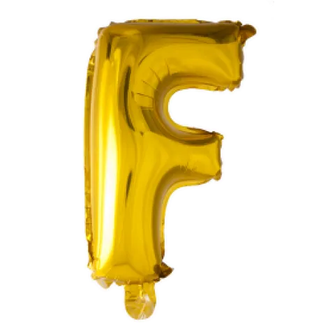 Folie ballon BOGSTAVER - GULD 102 cm