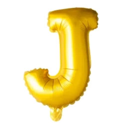 Folie ballon BOGSTAVER - GULD, 41 cm