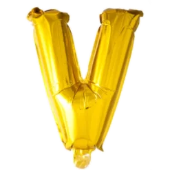 Folie ballon BOGSTAVER - GULD, 41 cm