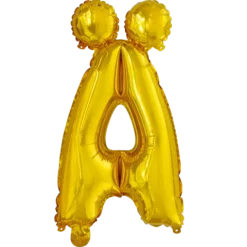 Folie ballon BOGSTAVER - GULD, 41 cm