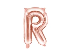 Folie ballon BOGSTAVER - Rosegold, 35 cm