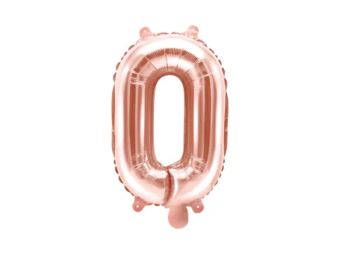 Folie ballon BOGSTAVER - Rosegold, 35 cm