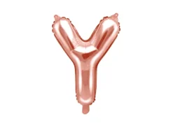 Folie ballon BOGSTAVER - Rosegold, 35 cm