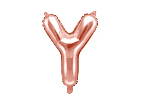Folie ballon BOGSTAVER - Rosegold, 35 cm