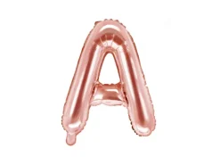 Folie ballon BOGSTAVER - Rosegold, 35 cm