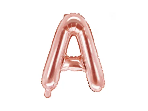 Folie ballon BOGSTAVER - Rosegold, 35 cm