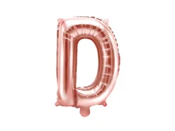 Folie ballon BOGSTAVER - Rosegold, 35 cm
