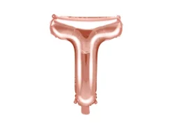 Folie ballon BOGSTAVER - Rosegold, 35 cm