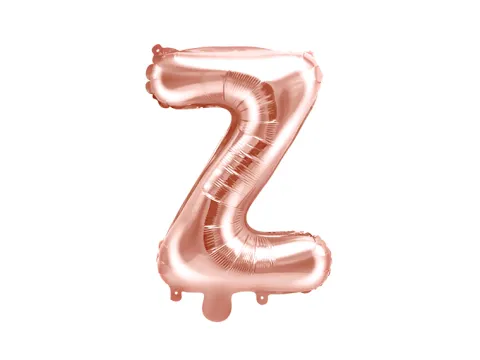 Folie ballon BOGSTAVER - Rosegold, 35 cm