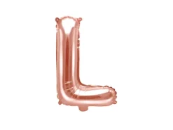 Folie ballon BOGSTAVER - Rosegold, 35 cm