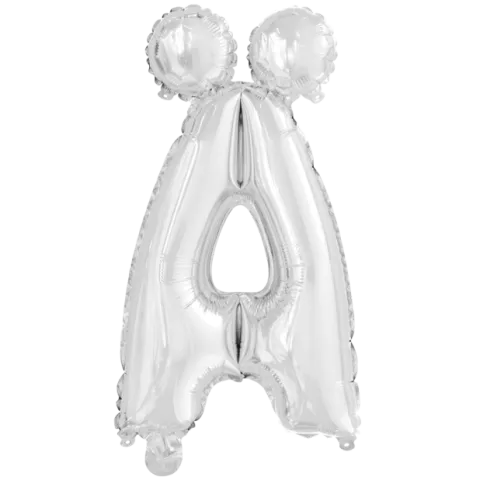 Folieballon Bogstaver - SØLV 102cm