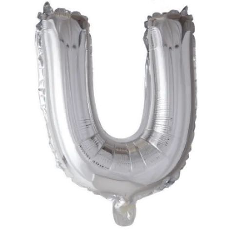 Folieballon Bogstaver - SØLV 102cm