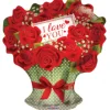 Folie ballon buket roser I LOVE YOU , 46 cm