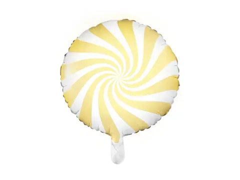 Folie ballon Candy, Gul 46cm