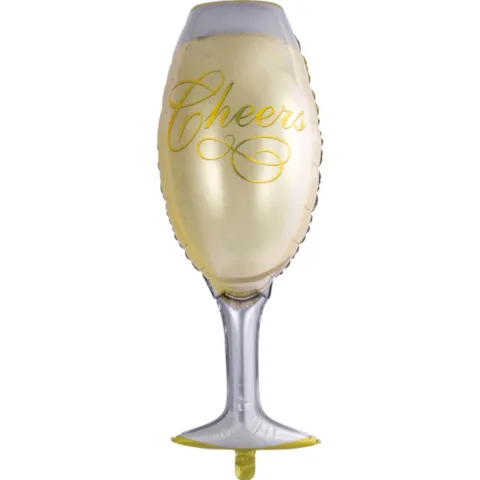 Folieballon Champagneglas