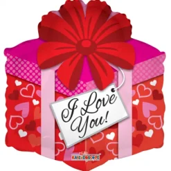 Folie ballon , 46 cm, GAVE I LOVE YOU