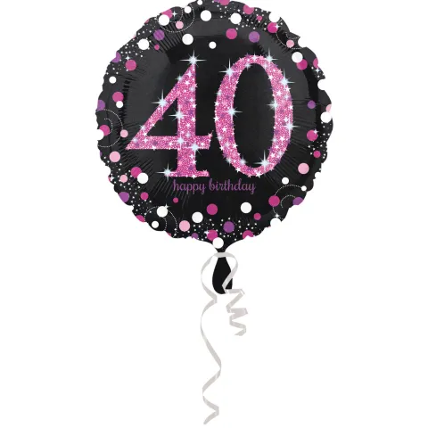 40 folie balloner sparkling pink
