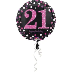 21 folie balloner sparkling pink