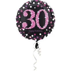 30 folie balloner sparkling pink