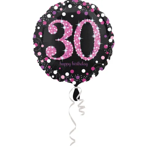 30 folie balloner sparkling pink
