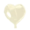 Folie ballon Hjerte 46 cm CREME