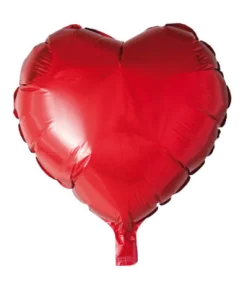 Folie ballon Hjerte 46cm i rød