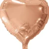 Folie ballon Hjerte 46 cm ROSEGOLD