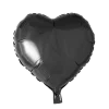 Folie ballon Hjerte 46 cm SORT