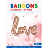 Folie ballon LOVE - ROSEGOLD