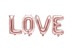 Folie ballon LOVE - rosegold